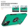 thumbnail image 3 of Allytech Hybrid Case for iPhone 14 Plus with 360° Rotatable Ring Kickstand, Soft TPU + Rugged PC, Screen Lens Protection Shockproof Anti-Fall Magnetic Car Mount Back Case - Darkgreen, 3 of 7