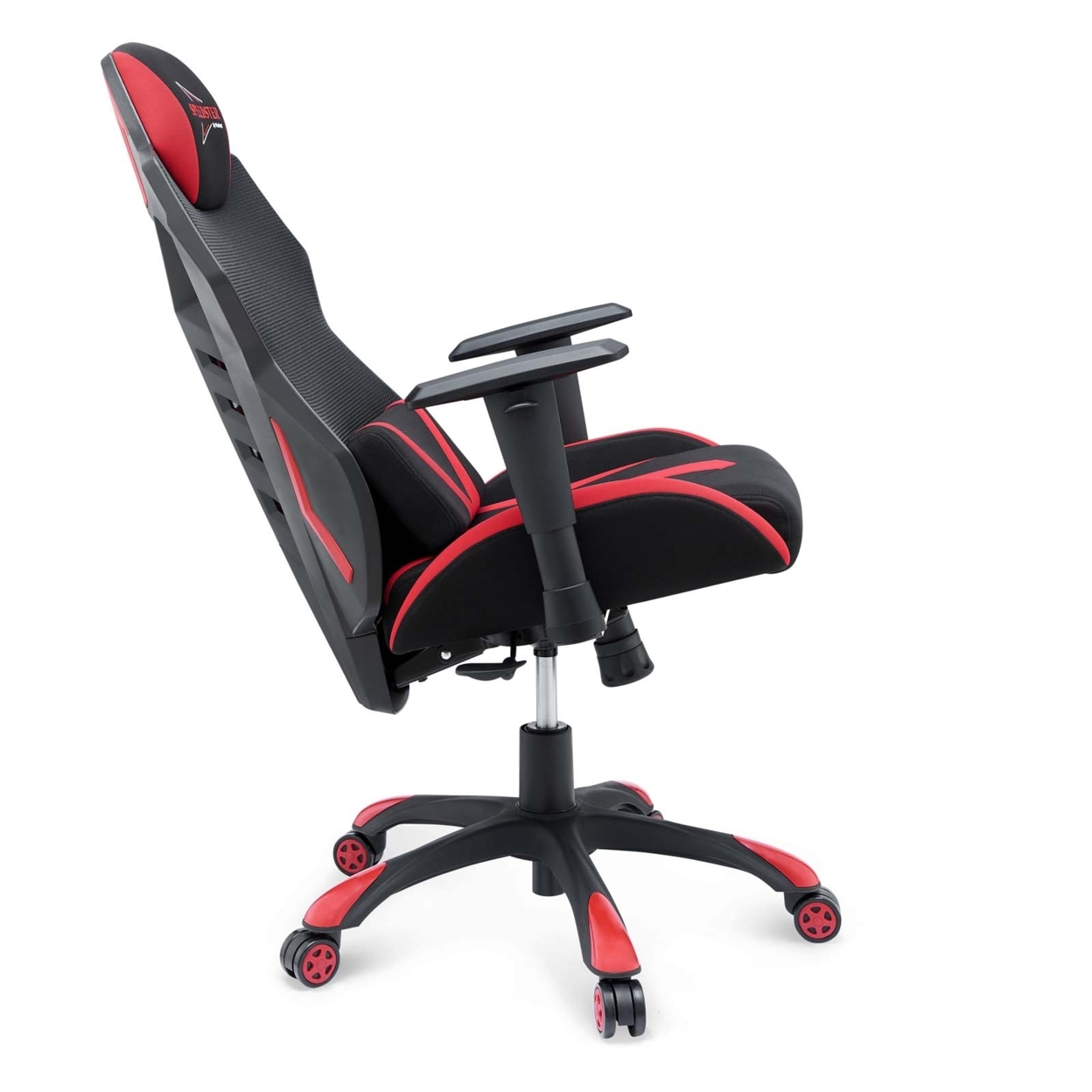 Modway Speedster Modern Mesh Fabric Gaming Computer Chair in Black/Red - image 2 of 8