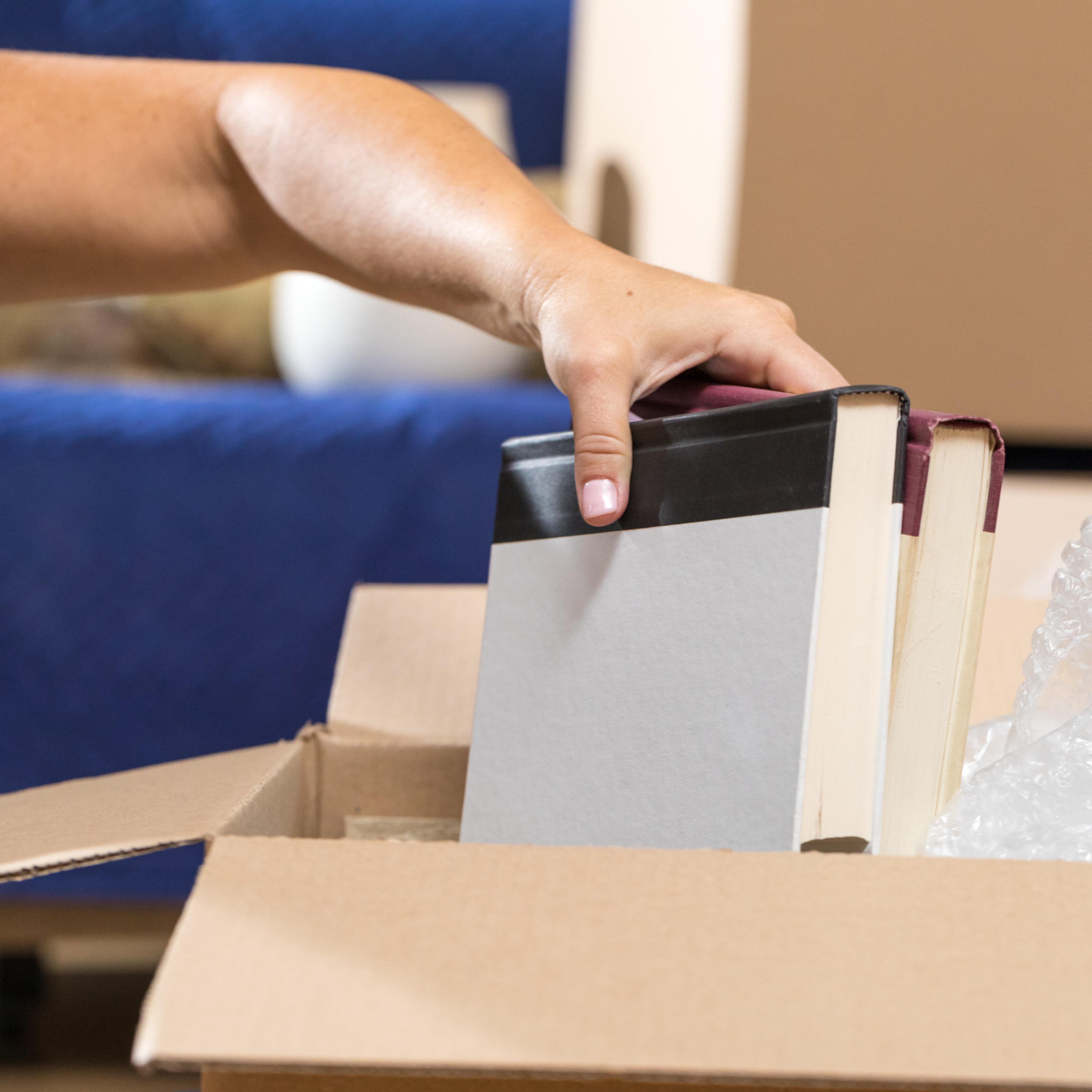 Duck Heavy Duty Kraft Moving Box 18 X 18 X 24 Brown 6 Count Walmart Com Walmart Com