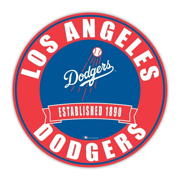 Los Angeles Dodgers 24" Circle with Banner