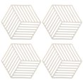 thumbnail image 1 of Salvamanteles de silicona para platos calientes, salvamanteles de flores/soportes para ollas calientes para encimeras y sartenes, decoración de cocina hexágono boho, almohadillas calientes, 1 of 5