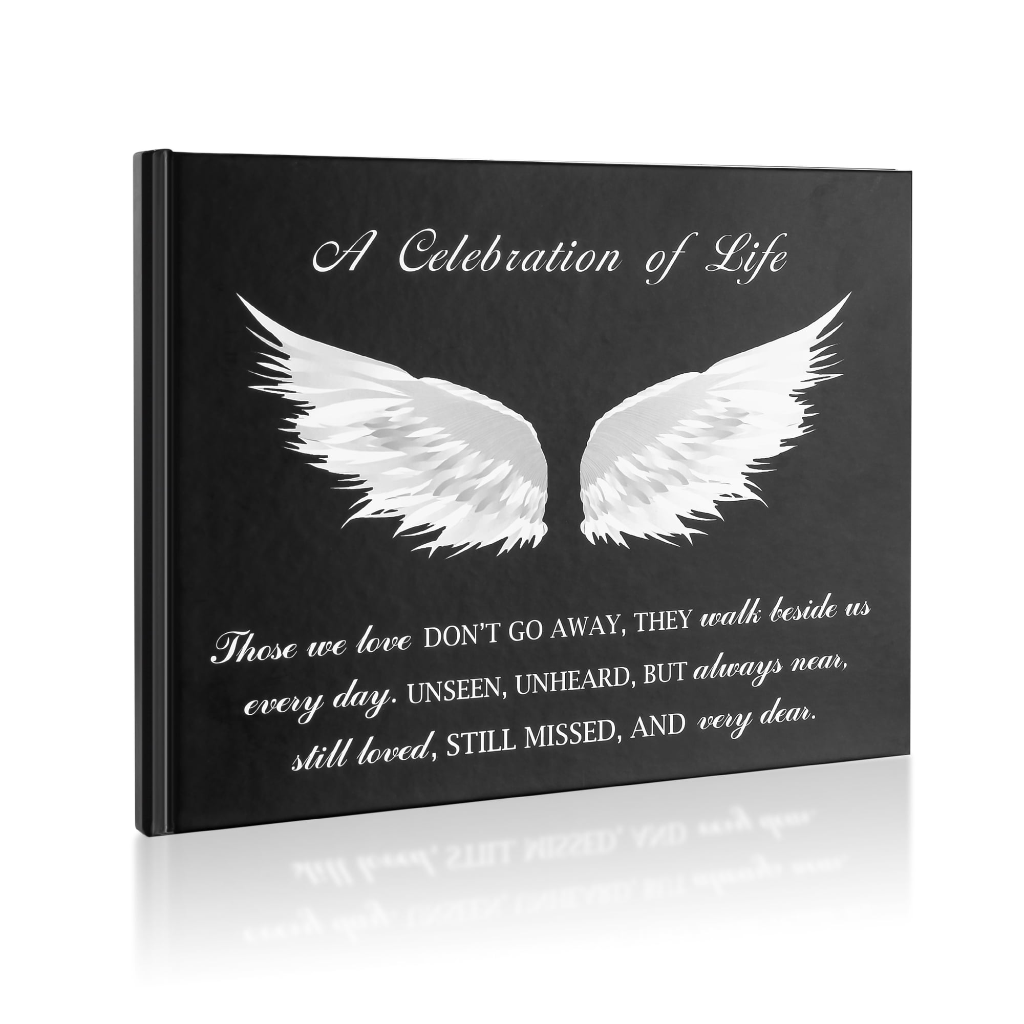 XIUDA Funeral Guest Book for Memorial Service Celebration of Life Guest Book 80 Pages Funeral Sign-in Book - A Celebration of Life