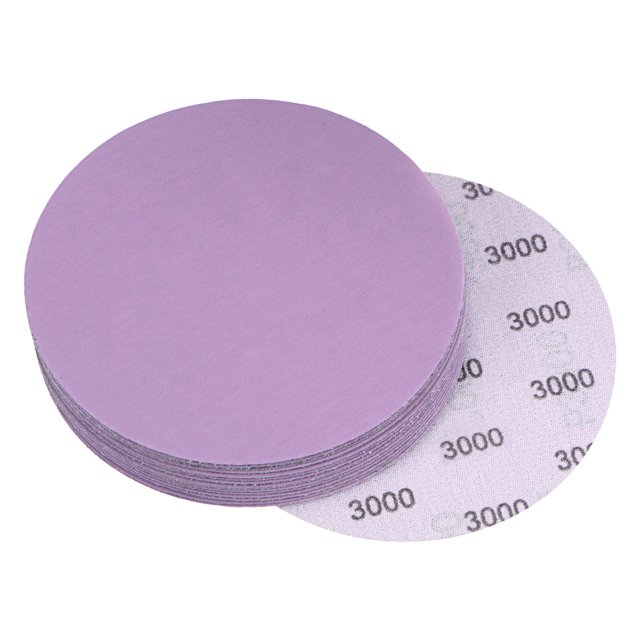 Unique Bargains 15 Pack 5-Inch Purple Sanding Discs 3000 Grits Hook & Loop Professional Aluminum Oxide Sandpaper