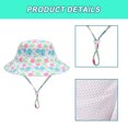 thumbnail image 3 of Sombrero para el sol ajustable para bebé, sombrero para nadar al aire libre para niños pequeños, sombrero para piscina, ala ancha, correa para la barbilla, sombrero para jugar en verano, 3 of 5