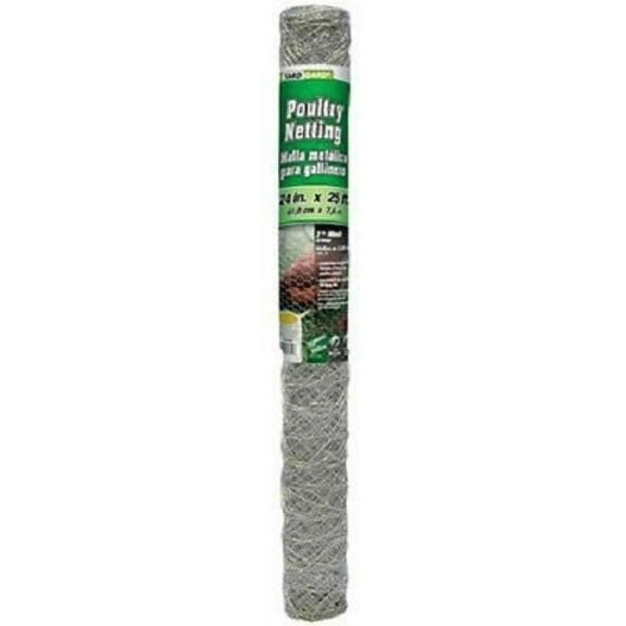 Midwest 308464B 24" x 25' 2" Poultry Netting Chicken Wire Fence Fencing - Quantity of 12