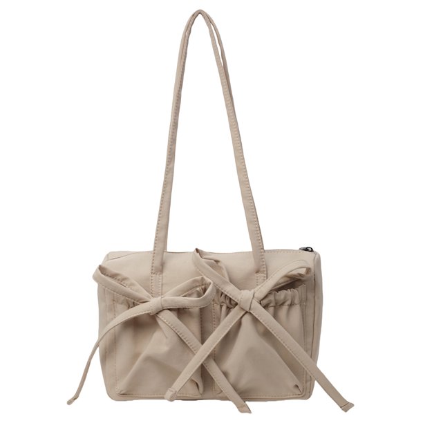 Bolso Comestibles Hombro Lindo Lazo Color Sólido para Mujeres