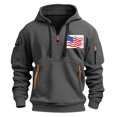 thumbnail image 2 of Xysaqa Hoodies for Men, Men's Novelty Hoodies American Flag Graphic Vintage Printed Pullover Tops Fall Winter Sport Hooded Sweatshirt with Pocket M-3XL, 2 of 4