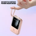 thumbnail image 3 of Leodye Digital Display Portable Power Bank 5000mAh with Integrated Charging Cable and Lanyard, 3 of 8