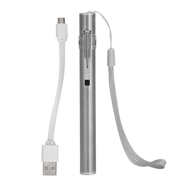 Mini linterna USB, linterna LED recargable, pluma de luz para diagnóstico de médico y enfermera