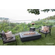 Elementi Hampton 56 Fire Table - Dark Gray, Natural Gas