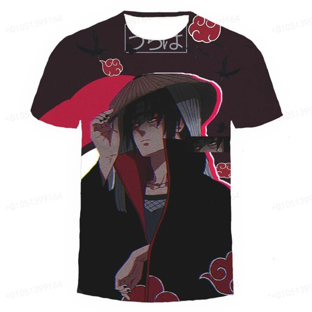 Anime japonés Naruto niños verano Casual manga corta moda Cool Boys' camiseta juego de rol camiseta 3d impreso T-shirt150 heqiyong CONDUJO