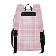 thumbnail image 3 of Ttyddzy Clear Backpack Heavy Duty PVC Transparent Backpack for College Workplace, Pinklilaccheck, 3 of 8
