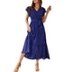 thumbnail image 1 of Vestido maxi cruzado azul PRETTYGARDEN para mujer Talla XXL, 1 of 7