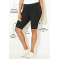 thumbnail image 2 of Catherines Women's Plus Size Knit Bike Short, 2 of 4