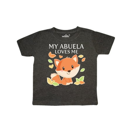 

Inktastic My Abuela Loves Me- little fox Gift Toddler Boy or Toddler Girl T-Shirt