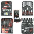 Tool Set - Seizeen 899 Pieces Professional Mechanics Hand Tool Set, Mobile Tool box on Wheels W/Ratchets&Socket, Screwdriver, Tongs, Black 4-layer Tool Case & Tool Kit COMB for Man Repairer Artisan