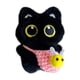 thumbnail image 2 of Llavero colgante de muñeco de peluche blanco de ojos grandes y chirriantes | Adorable llavero de peluche de terciopelo suave con sonrisa bordada, 2 of 6