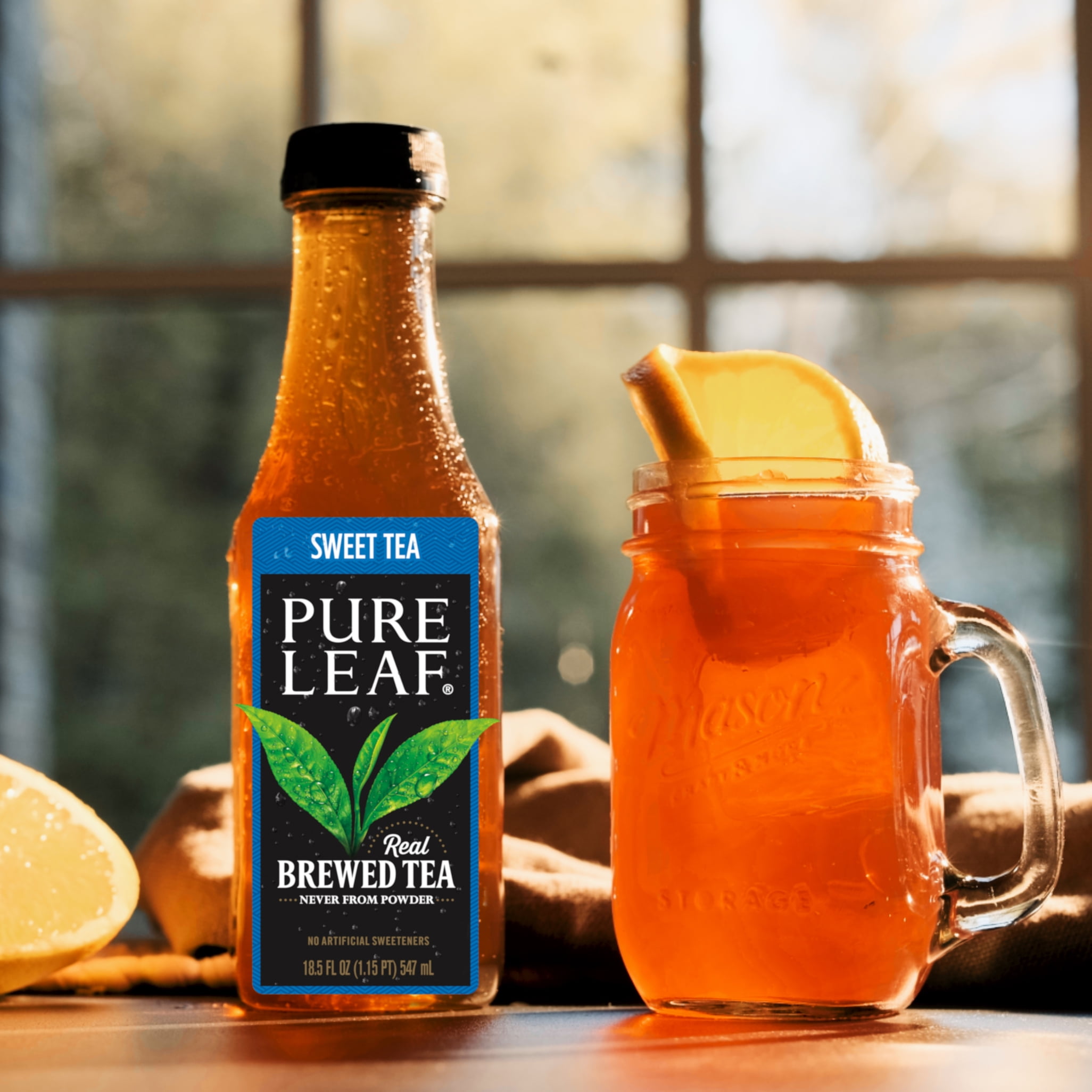 Pure Leaf Lower Sugar Subtly Sweet Tea - 64 fl oz Bottle