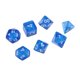 thumbnail image 1 of Dados De Acrílico Del Polígono Dados De 7Pcs Para Los Juegos Mazmorras DND MTG RPG Azul Yotijar Conjunto de dados poliédricos, 1 of 7