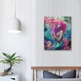 thumbnail image 3 of ARISTURING  Mermaid Bedroom Decor Mermaid Canvas Wall Art Pink Mermaid Wall Decor, 3 of 4