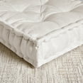 thumbnail image 4 of Sweet Home Collection 20" x 20" Polyester Tufted Square Meditation Yoga Floor Pillow Ivory 2 Pack, 4 of 6