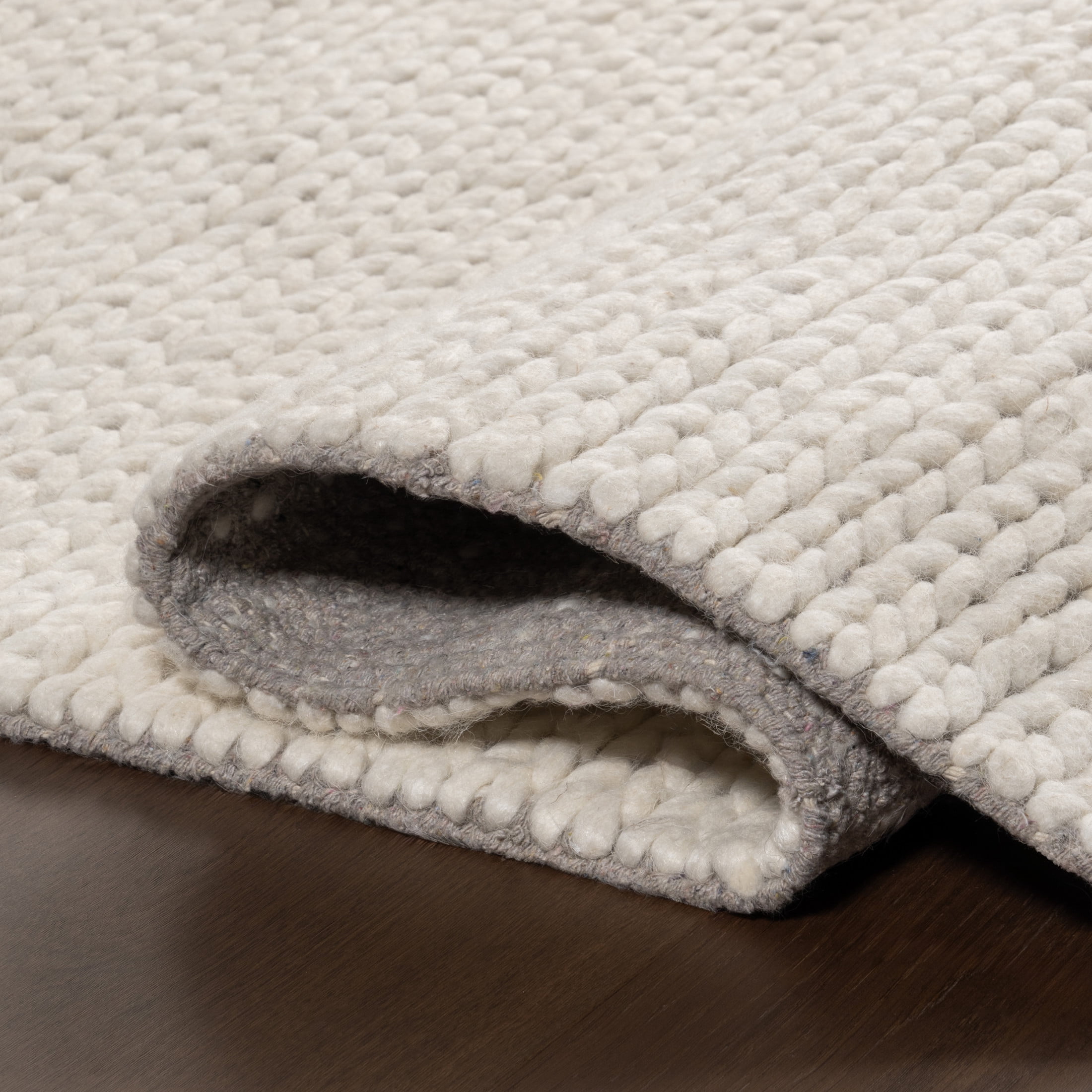 nuLOOM Penelope Braided Wool Area Rug, 2' x 3', Penelope Off-white