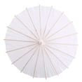 thumbnail image 4 of Sombrilla de papel ANGGREK de 60 cm de Diámetro blanca para Bodas y Manualidades DIY, 4 of 8