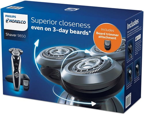 Philips Norelco S9733/90 Series 9000 Wet And Dry Smart Click Precision  Super Lift & Cut Electric Shave