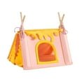 thumbnail image 2 of Tienda de escondite para hámster, nido de hámster, tienda de campaña cálida para cobayas, jaula tipo túnel, cueva Rosa, 2 of 9