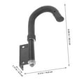thumbnail image 2 of FOMIYES Metal Ladder Hook for Roofing and Garage Black Heavy Duty Ladder Hook Kit, 2 of 8