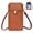 Brown, variant on Touchscreen Phone Crossbody Bag, Small Purses for women Leather Bag, Phone Purse Crossbody Bags for Women, Leather Messenger Bag with RFID Blocking Card Slots, Adjustable Shoulder Strap (Black)