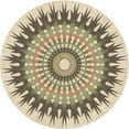 thumbnail image 1 of Ahgly Company Machine Washable Indoor Round Transitional Golden Blonde Gold Area Rugs, 4' Round, 1 of 1
