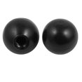 thumbnail image 2 of Unique Bargains 10Pcs Plastic Round Handle Ball Knob M12 Threaded 40mm Dia Machine Tools Black, 2 of 2