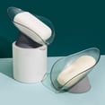 thumbnail image 5 of unbranded  2 Pcs Net Soap Bar Case Box Leaf Shape Heat-resistant Holder, 5 of 8