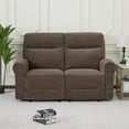 thumbnail image 5 of MCombo 64.6" Wall Hugger Power Loveseat Recliner Sofa with USB Ports, Reclining Loveseat for Small Spaces Living Room RV, Fabric PR635M1 (Brown), 5 of 10