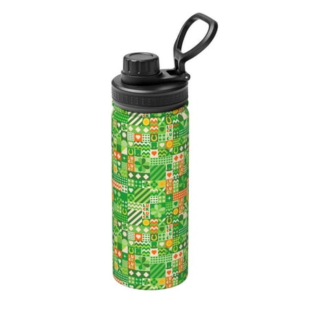 

Ocsxa St Patrick s Day6 Print 18oz Stainless Steel Water Bottle Unisex Water Bottle Insulated Sports Water Cup Flask for Cold Water Drinks/Sports/Travel/Car/School
