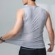 thumbnail image 5 of Mens Camisetas de Verano Suéter Color Sólido Cuello Redondo, Elástico Ajustado sin Marcas Al Aire Libre Camiseta, 5 of 5