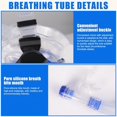 thumbnail image 3 of Professional Diving Mask Snorkels Set Waterproof Goggles Glasses Easy Breath Tube Set Yellow, 3 of 5