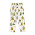 thumbnail image 6 of Uemuo Lovely Avocado Pattern Women's Wide Leg Palazzo Lounge Pants with Pockets Light Weight Loose Comfy Casual Pajama Pants-XX-Large, 6 of 9