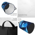 thumbnail image 5 of Circular Hamper Single Layer Laundry Basket Storage Basket Waterproof Single Layer Fabric With Handle Pe Support Strip Darkgray Geometric Patterns_4 Medium, 5 of 8