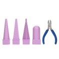 thumbnail image 2 of Jewelry Mandrel Set, Round Jewellery Mandrels Kit Square  Plastic Hand Tool Easy Operation  For DIY, 2 of 8
