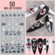 thumbnail image 2 of 5D Flower Nail Art Sticker Decals Hollow Exquisite Pattern Nail Art Supplies Self-Adhesive Luxurious DIY Nail, 2 of 4