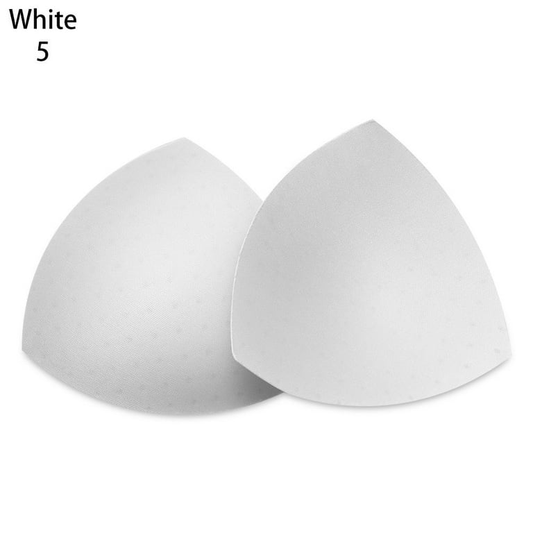 1Pair Swimsuit Sponge Foam Bikini Intimates Accessories Push Up Cups Insert  Pad Bra Pads Chest Cup Breast Bras WHITE 5 