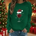 thumbnail image 2 of BLVB Christmas Sweatshirts for Women Red Cup Graphic Cute Tops Crewneck Pullover Holidays Fashion Outfits, 2 of 4