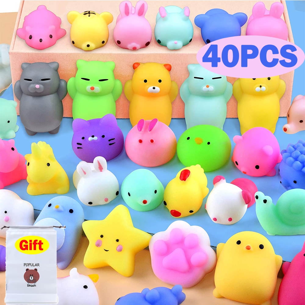 Mochi Squishy Toys,40PCS Mini Squishy Animals Toys Squishies Pack ...