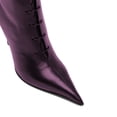 thumbnail image 3 of XYD Women Pointed Toe Ankle Boots Stiletto Heels Lace-up Events Office Booties Shoes Size 7 Purple, 3 of 4