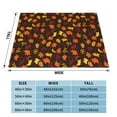 thumbnail image 6 of Thanksgiving Maple Throw Blanket, Super Soft Anti-Pilling Flannel Bed Blankets, 60"x50", 6 of 8