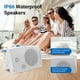 thumbnail image 4 of Par de altavoces Bluetooth para exteriores Herdio de 4 pulgadas y 200 W, color blanco, 4 of 8