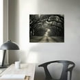 thumbnail image 3 of ARISTURING Tree Tunnel - Black & White -Oil Painting On Canvas Modern Wall Art Pictures for Home Decoration Wooden Framed (20x16 Inch, Framed), 3 of 4