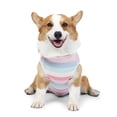 thumbnail image 4 of Dog Recovery Suit Back Button Closure Pet Soft Striped Shirt S- XL, 4 of 10
